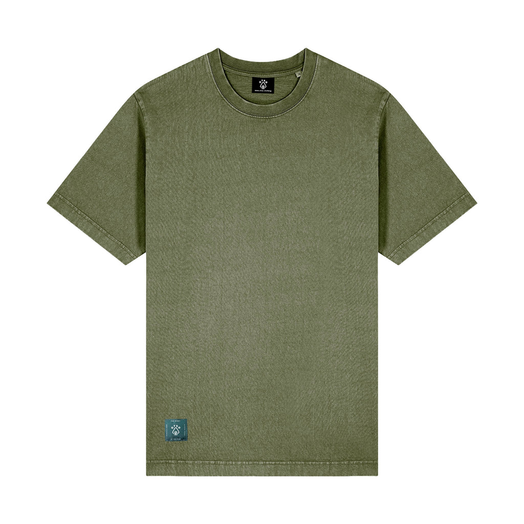 Relax Fit Organic Cotton Khaki T-Shirt image 0