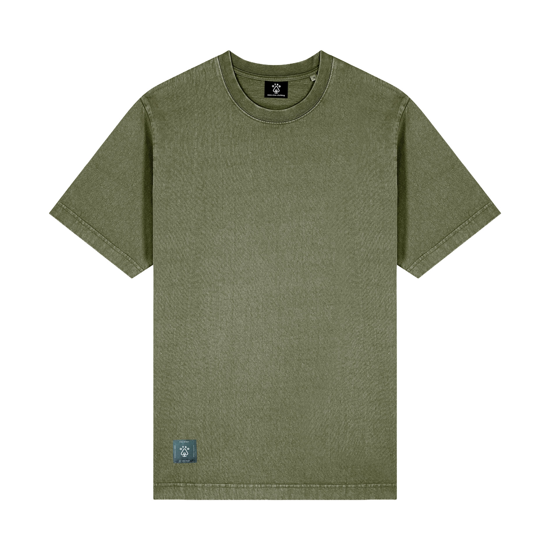 Relax Fit Organic Cotton Khaki T-Shirt image 0
