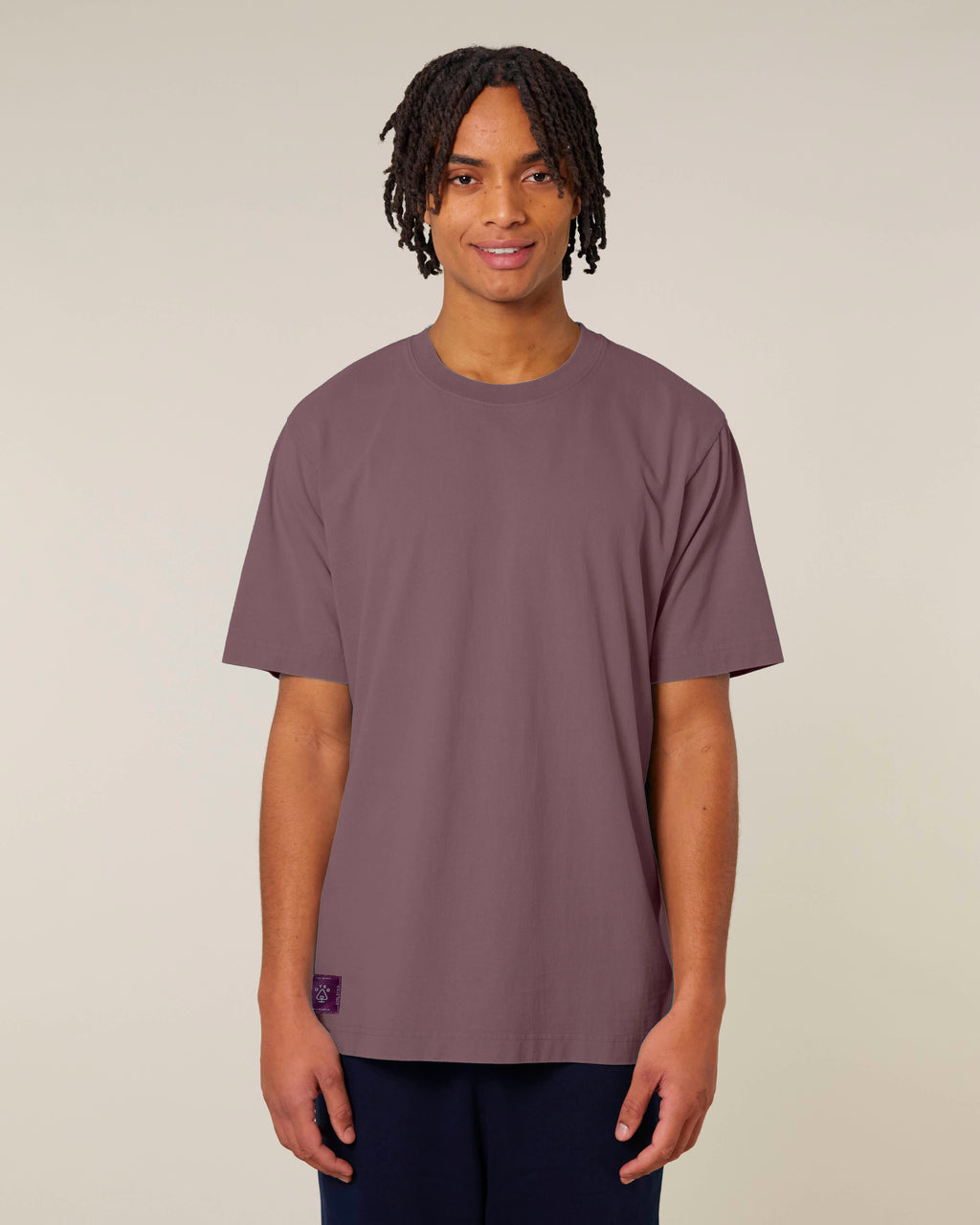 Relax Fit Organic Cotton Iron Clay T-Shirt image 3