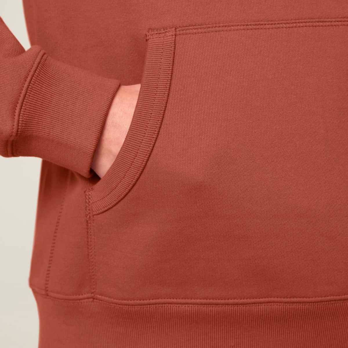 Rust Organic Cotton Relax Fit Hoody image 6