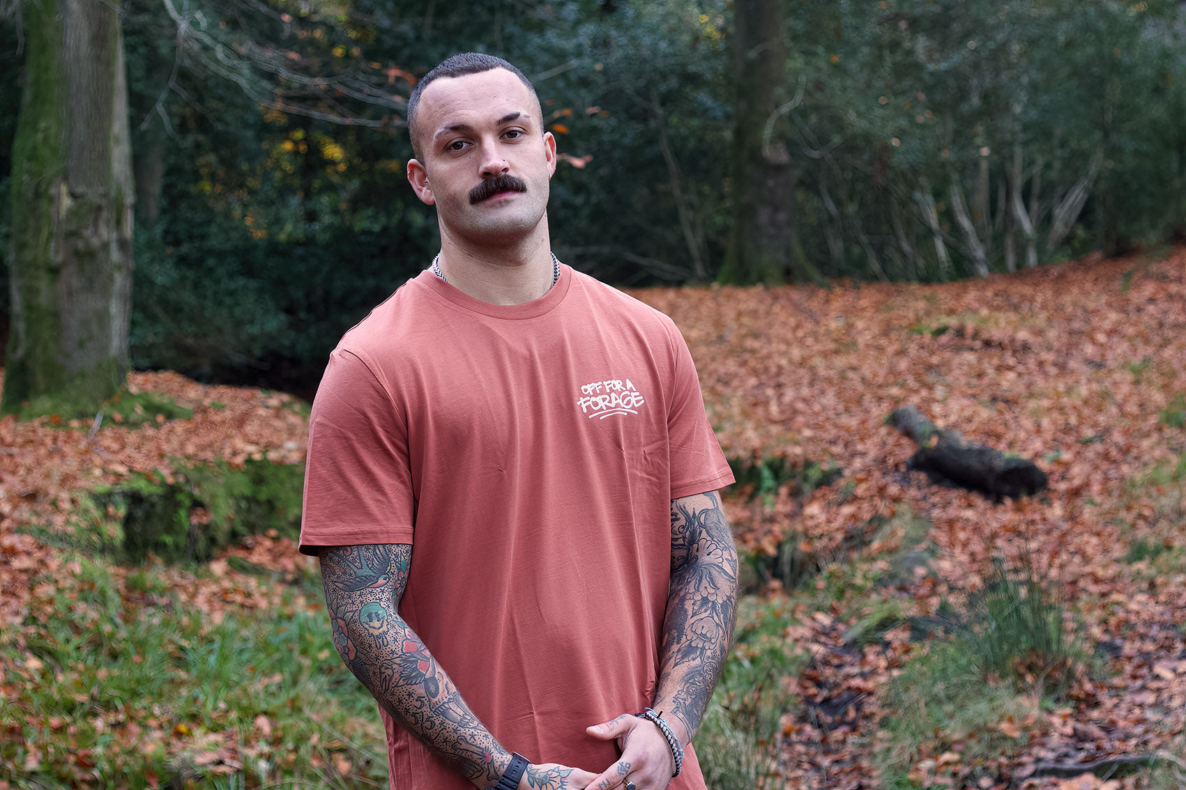Off for a Forage Otso X Oliver Lancaster Collab Organic Cotton T-Shirt image 4