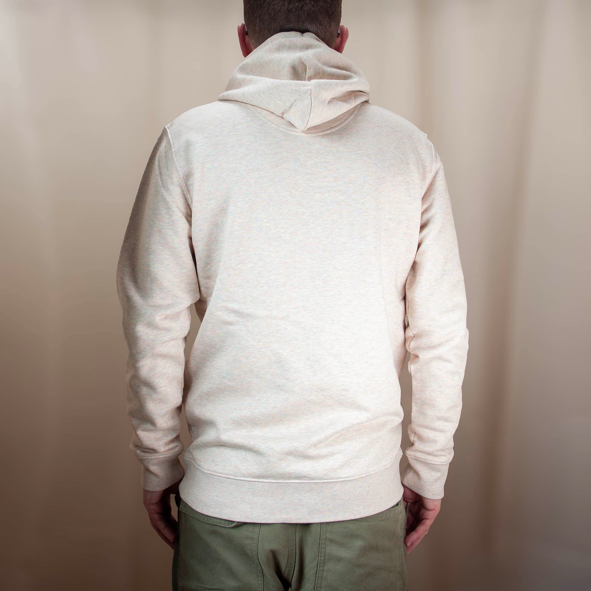 Rainbow Heather Fitted Organic Cotton Pull Over Hoody image 2