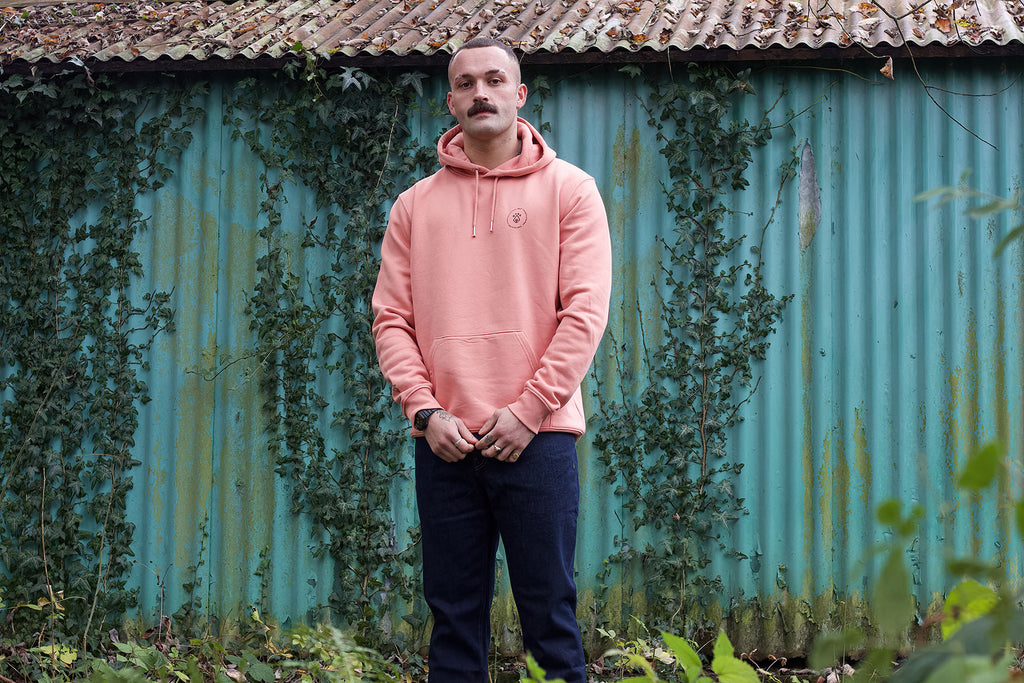 Salmon Organic Cotton Pull Over Hoody image 6