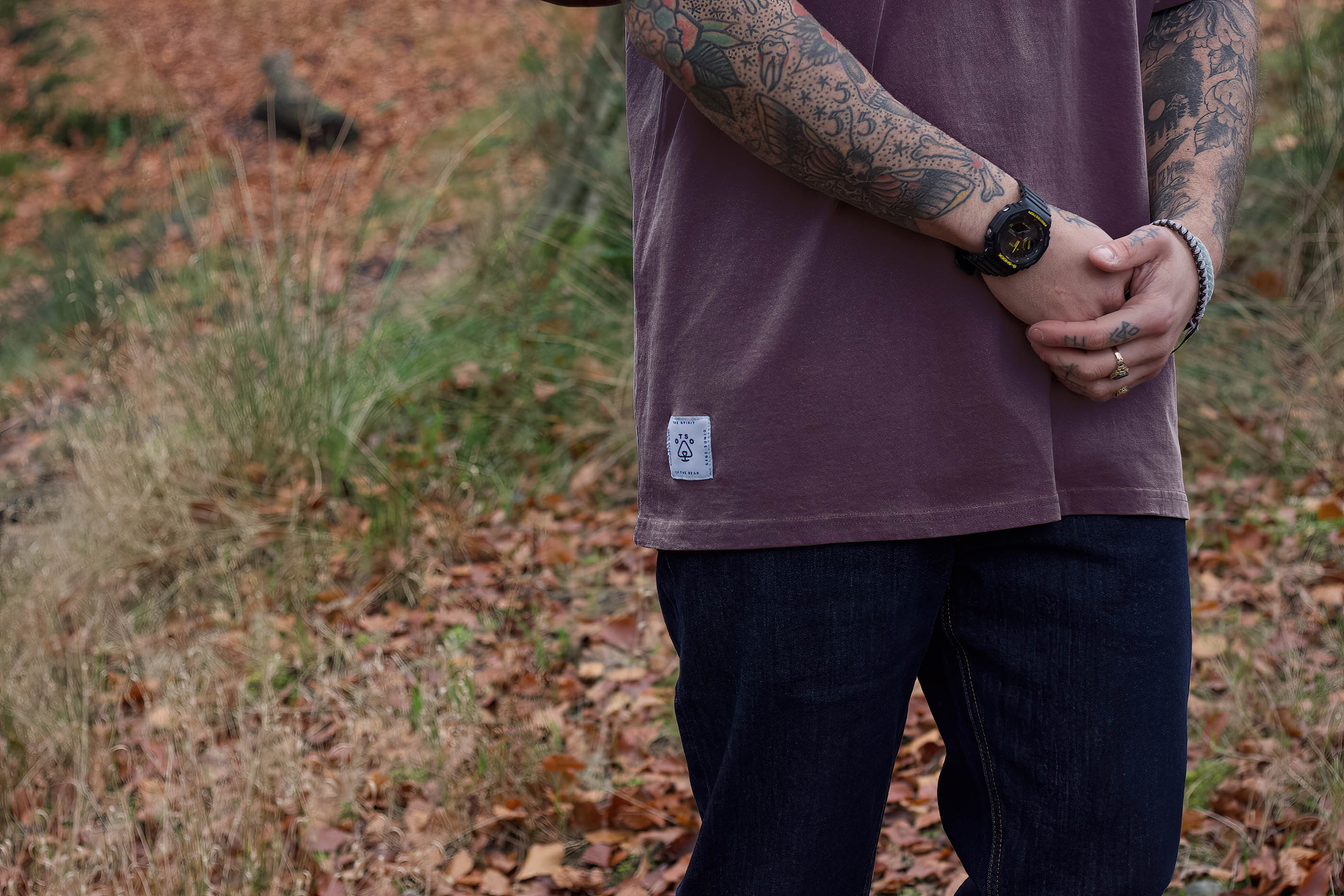 Otso Plum Oversized Heavyweight T-Shirt image 2