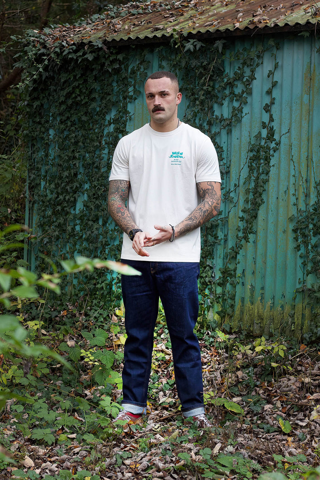 Otso Wild Swim Vintage White Organic Cotton T-Shirt image 3