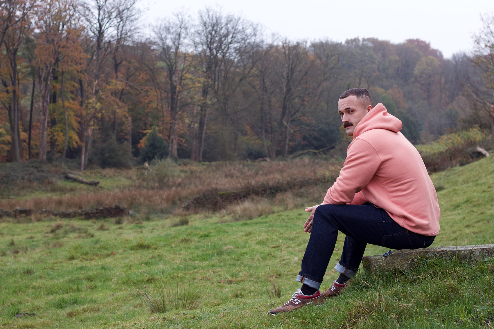Salmon Organic Cotton Pull Over Hoody image 3