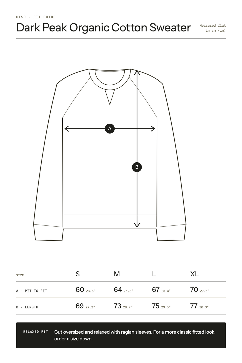 Otso Dark Peak Organic Cotton Sweater