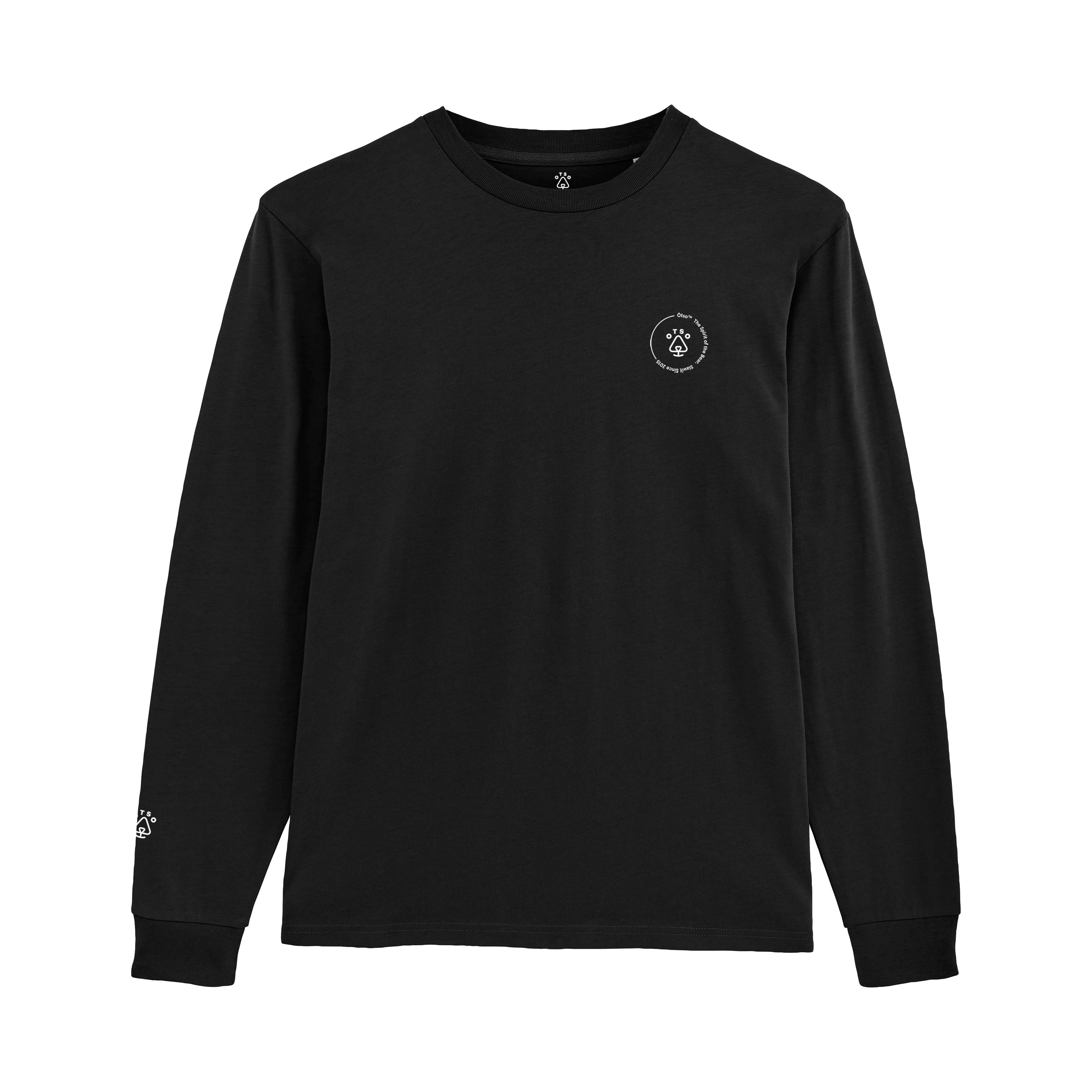 Otso Black Organic Cotton Long Sleeve T-Shirt