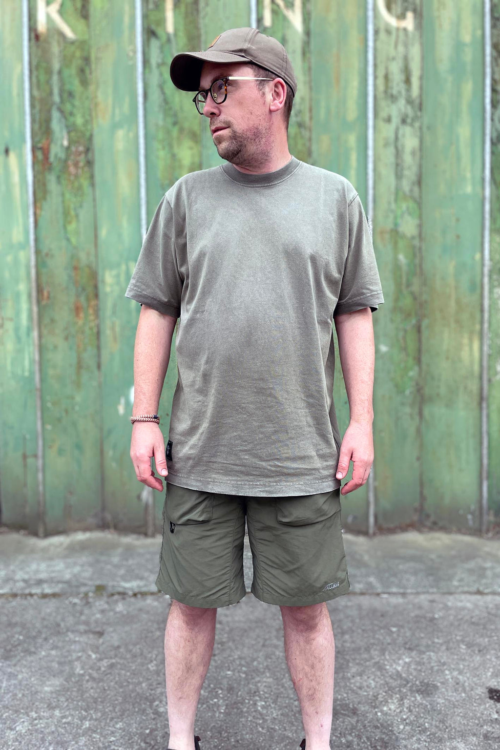 Relax Fit Organic Cotton Khaki T-Shirt