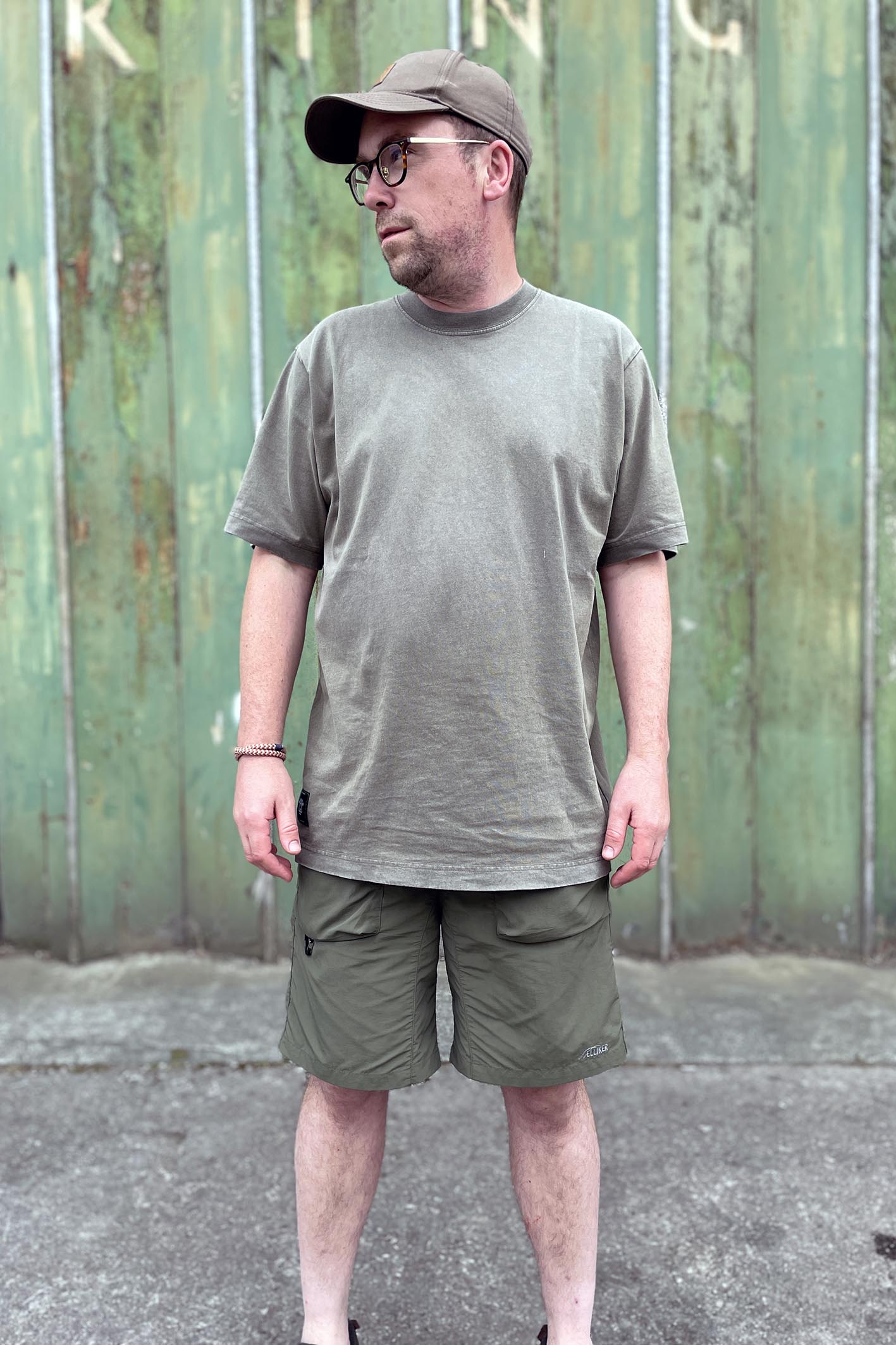 Relax Fit Organic Cotton Khaki T-Shirt