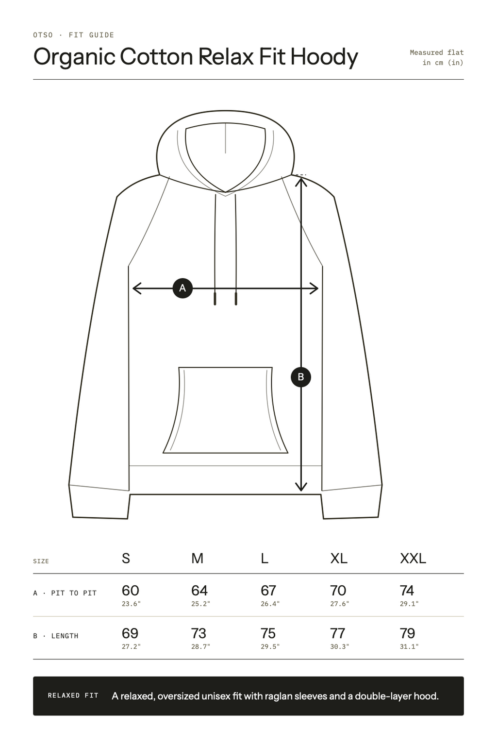 Rust Organic Cotton Relax Fit Hoody