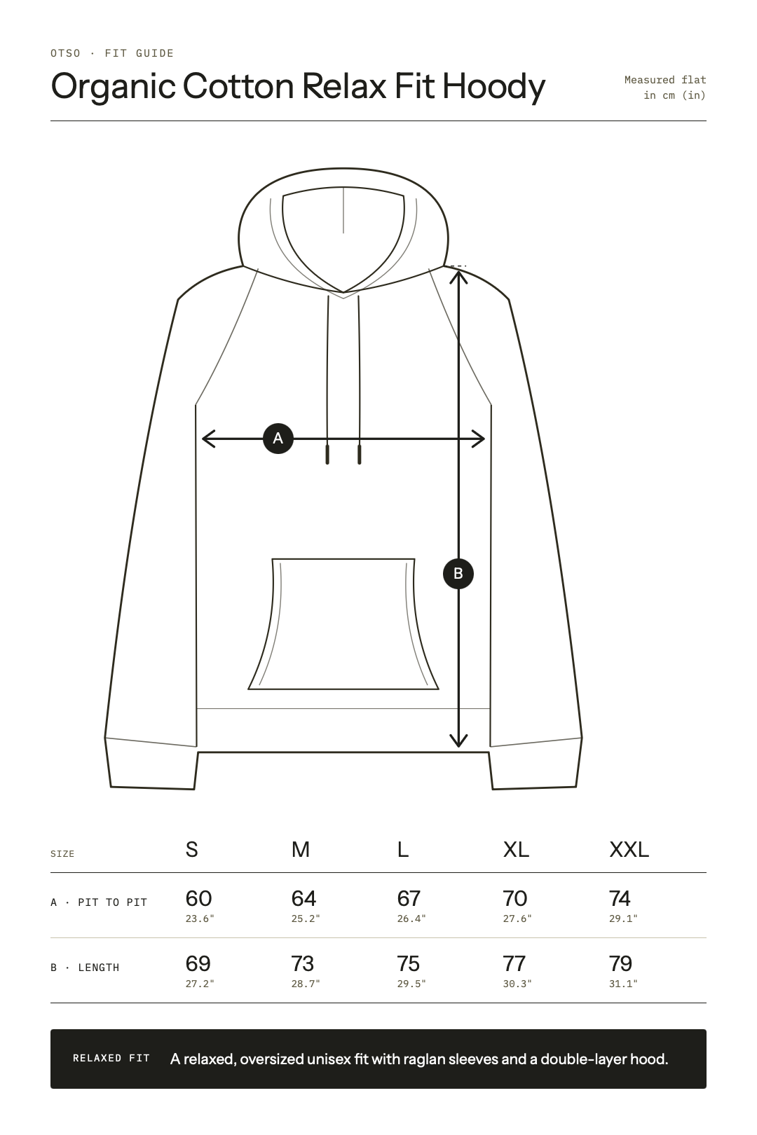 Rust Organic Cotton Relax Fit Hoody
