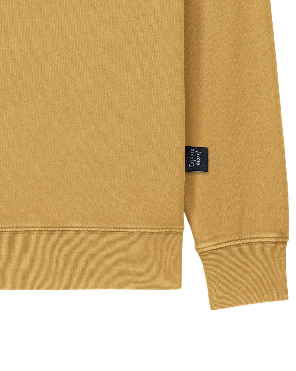 Mustard Garment Dyed Organic Cotton Sweater image 2