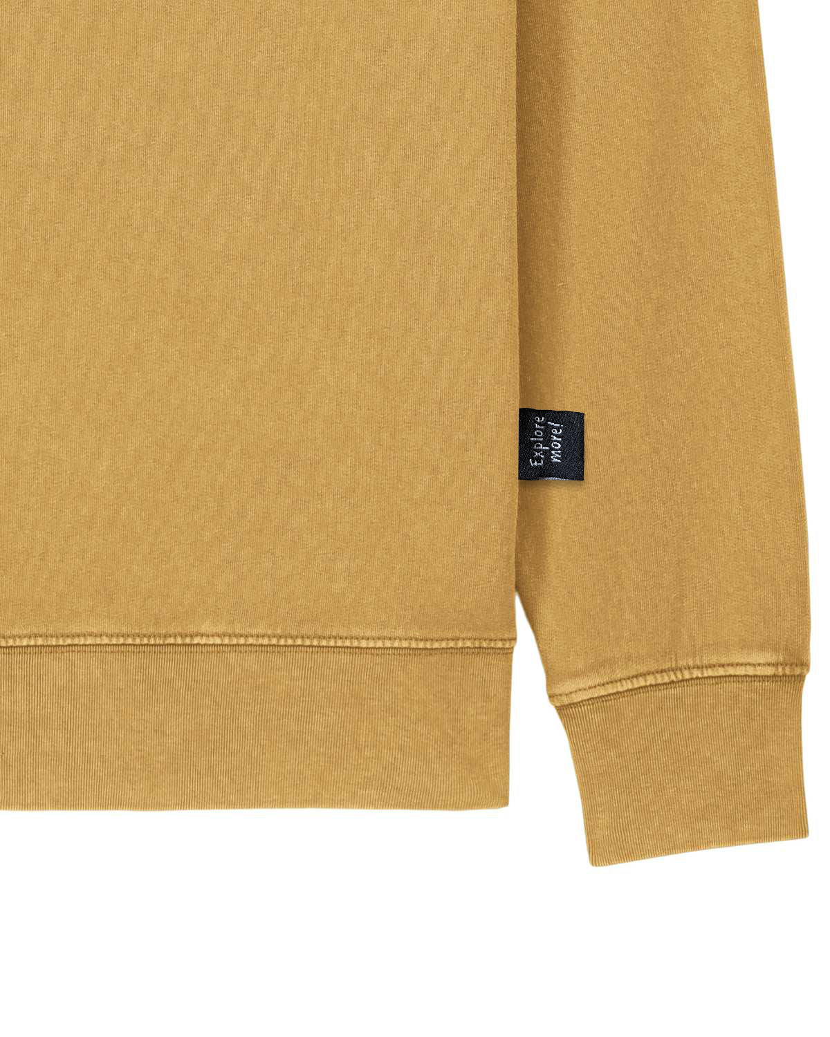 Mustard Garment Dyed Organic Cotton Sweater image 2