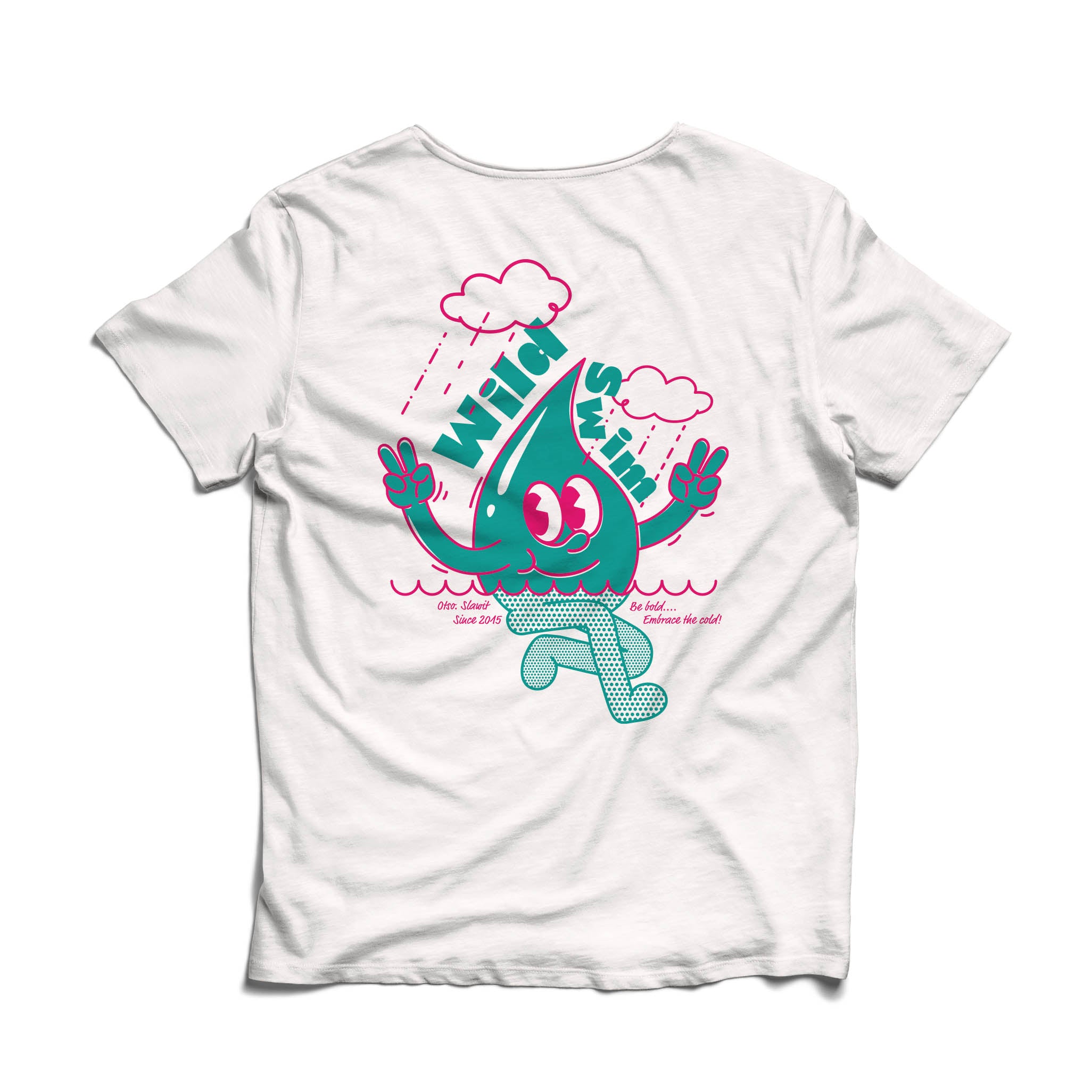 Otso Wild Swim Vintage White Organic Cotton T-Shirt image 0