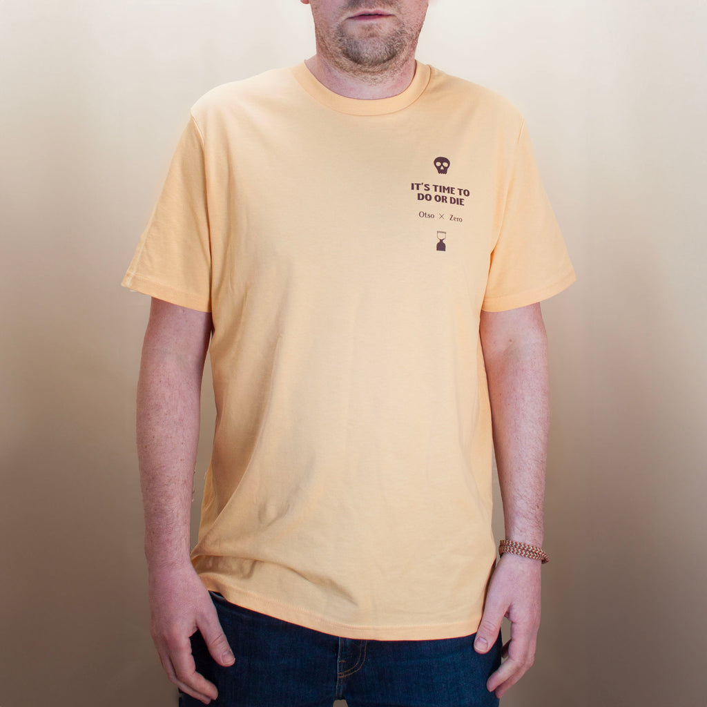 Do or Die Vintage Yellow: Otso X Zero Collab Organic Cotton T-Shirt image 2