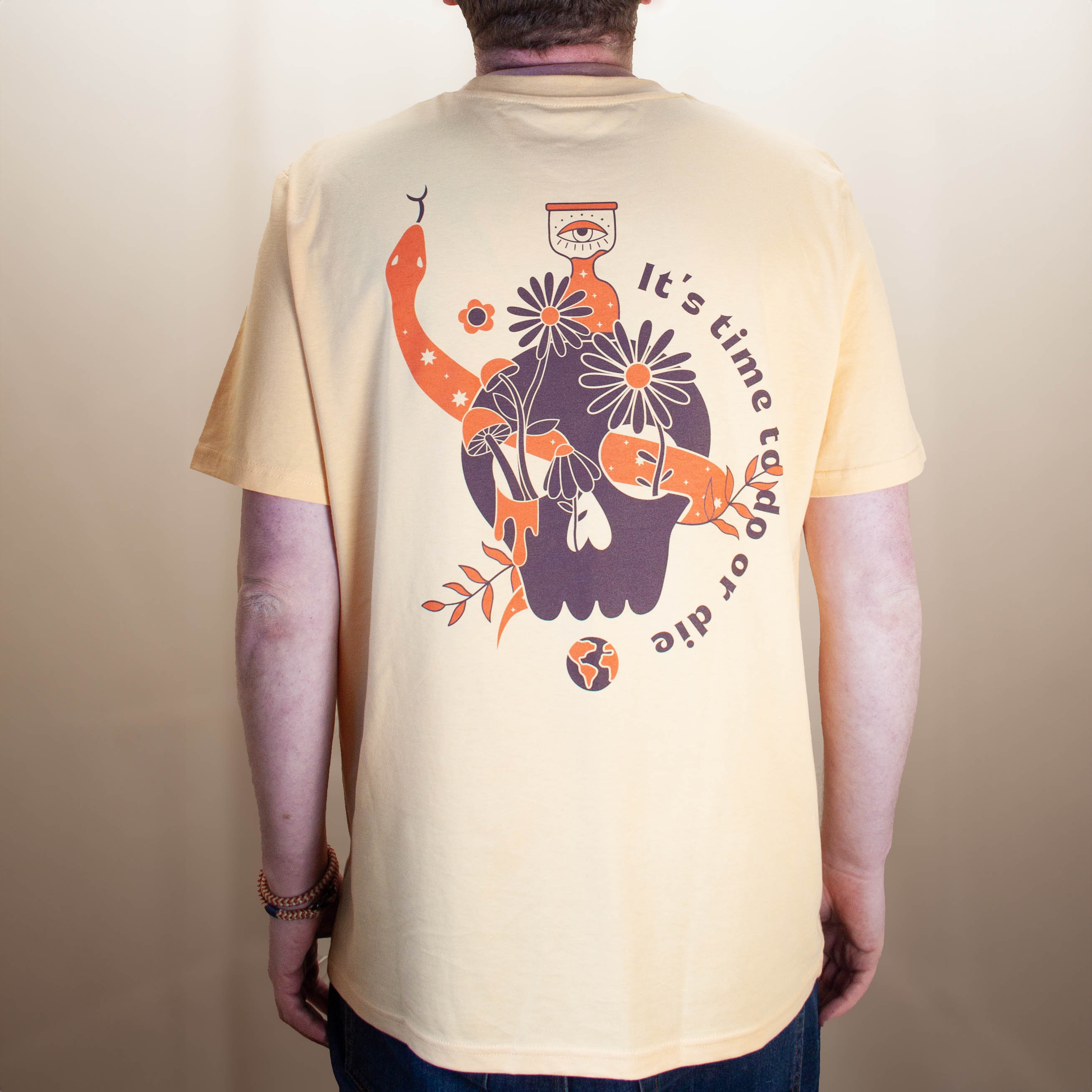 Do or Die Vintage Yellow: Otso X Zero Collab Organic Cotton T-Shirt image 3