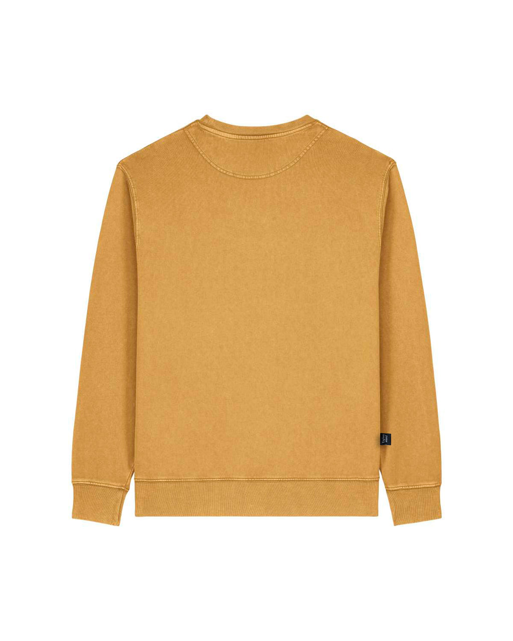 Mustard Garment Dyed Organic Cotton Sweater image 1