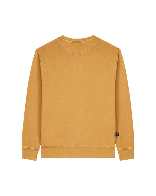Mustard Garment Dyed Organic Cotton Sweater image 1